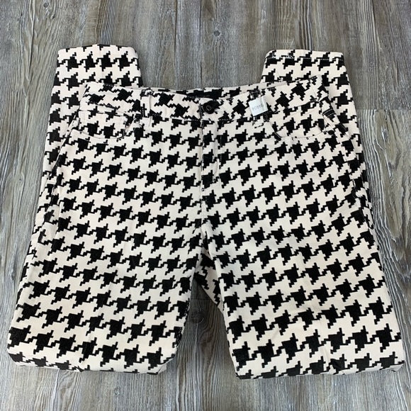 Forever 21 Pants - Forever 21 Premium Denim Black White Houndstooth